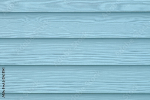 Wall or background of turquoise color wood panels