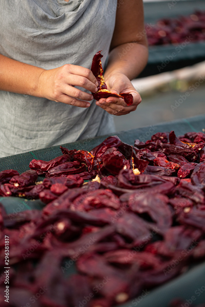 © Luana - openind a dried pepper © Luana - openind a dried pepper
