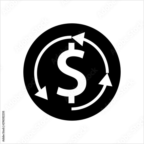 Money Back Dollar Icon Design
