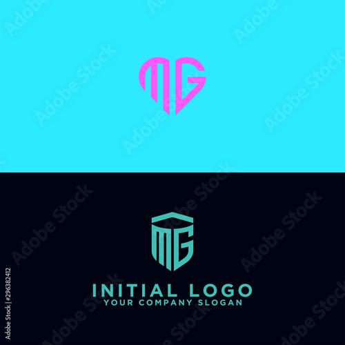 MG Logo Set modern graphic design, Inspirational logo design for all companies. -Vectors