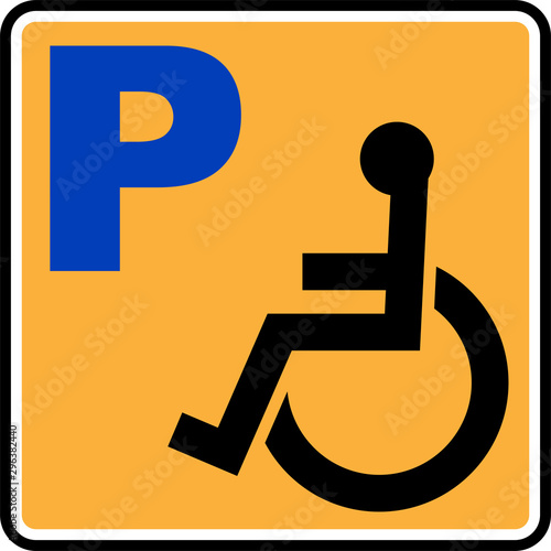 Access Icon Design (Disabled Handicap Symbol) Parking