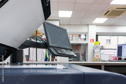 photocopier in the reprography company work place photo