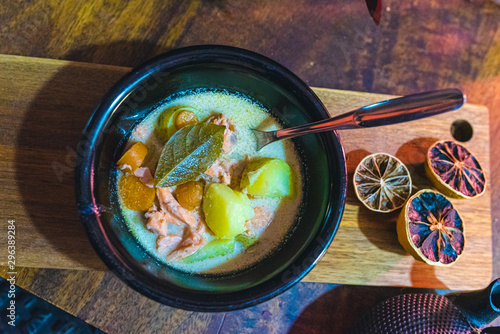 salmon fish soup photo