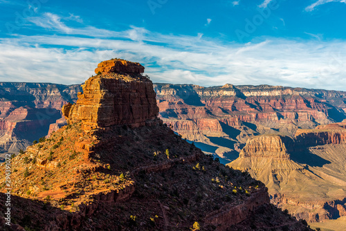 Light and Shadow in the Grand Canyon from South Rim Side, Photo taken in late Afternoon, Arizona/USA