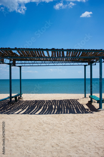 Sea water beach rest landscape sun shelter