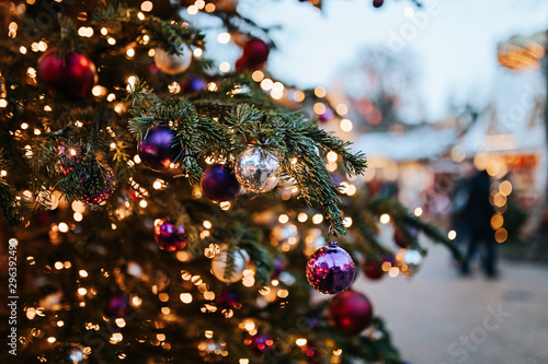 Photography Lights on Christmas tree in Copenhagen