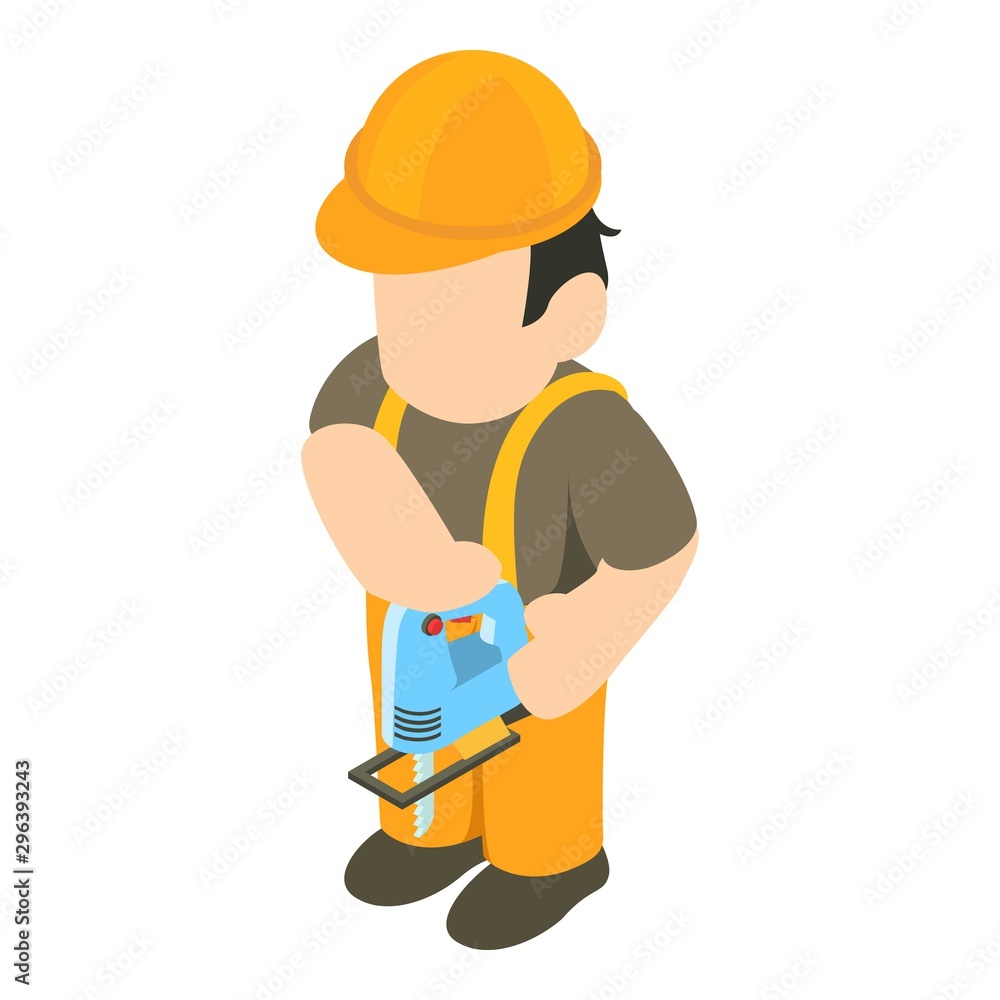 Workman icon. Isometric illustration of workman vector icon for web Workman icon. Isometric illustration of workman vector icon for web