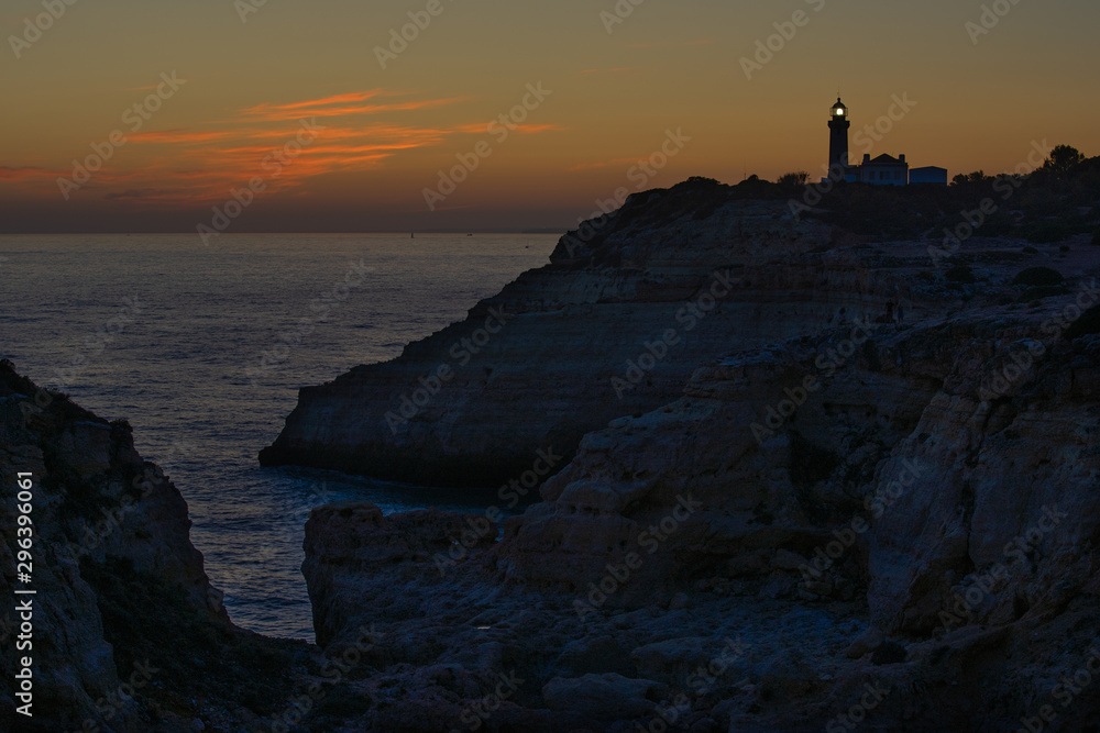Lighthouse on top of a cliff