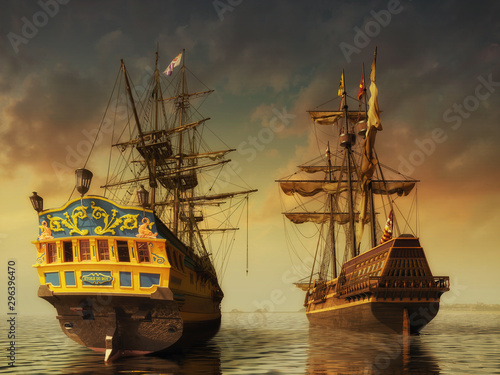 Two historic ships