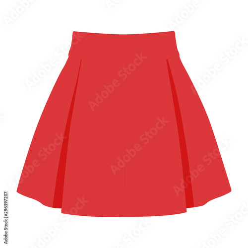 skirt vector pink realistic vector illustration isolated