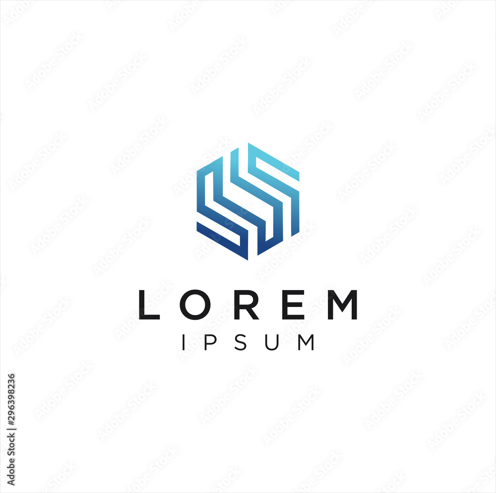 Abstract Hexagon letter S Tech Logo Design vector logotype . Line hexagon creative simple logo design template. Universal geometric symbol Abstract Hexagon letter S Tech Logo Design vector logotype . Line hexagon creative simple logo design template. Universal geometric symbol