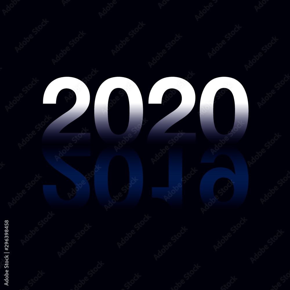 Happy New Year 2020 logo text design. Cover of business diary for 2020 with wishes. Brochure design template, card, banner. Vector illustration. Colorfull background. Happy New Year 2020 logo text design. Cover of business diary for 2020 with wishes. Brochure design template, card, banner. Vector illustration. Colorfull background.