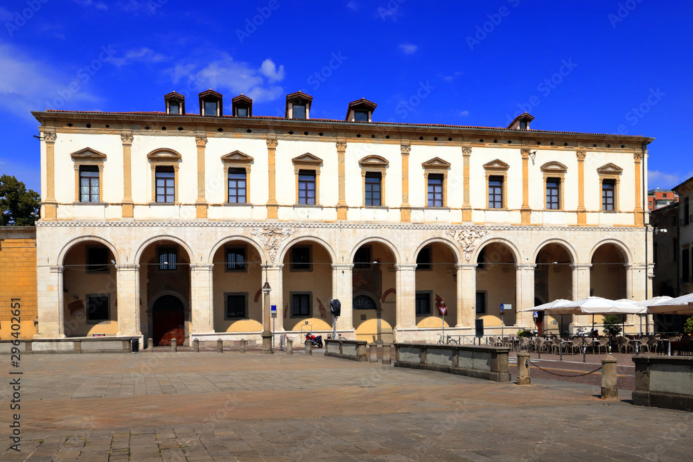 historical palace in padua city in italy