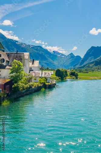 The River Oldeelva. Olden. Norway photo