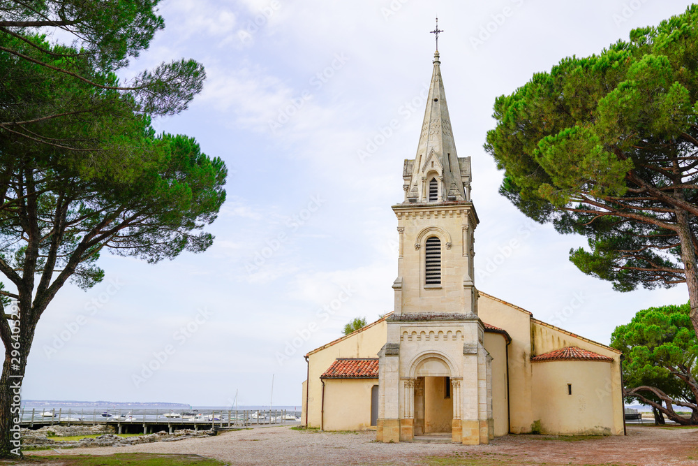 Andernos Saint Eloi church in Bassin d'Arcachon