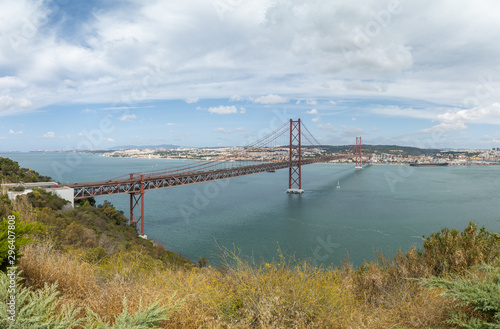 Estuary of the Tagus river in Portugal.