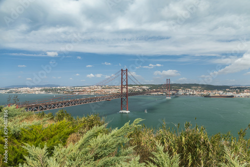Estuary of the Tagus river in Portugal.