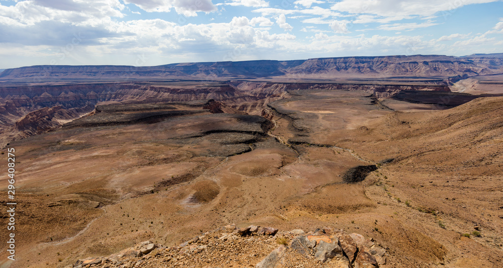 Scenic View of the Fish River Canyon in Southern Namibia 