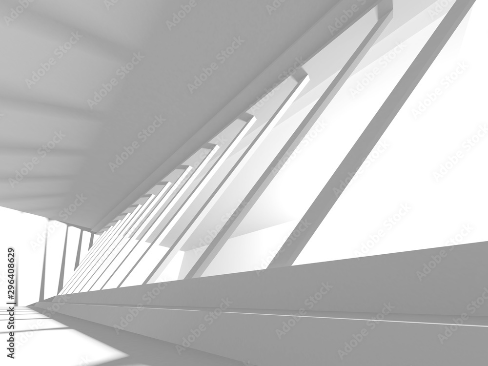 Futuristic White Architecture Design Background Futuristic White Architecture Design Background