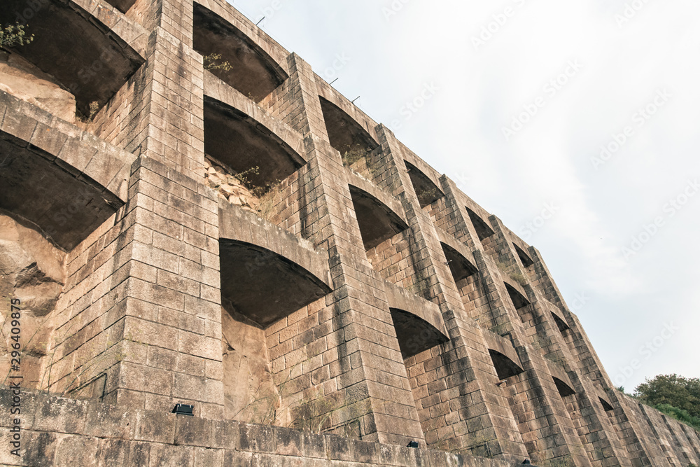 niches of the Augustinian monastery of Serra do Pilar in Vila Nova de Gaia, Portugal 24.08.2019: