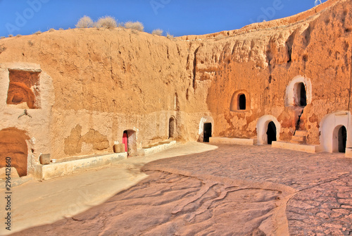 Matmata  - a small Berber speaking town in  Tunisia with traditional undergro...