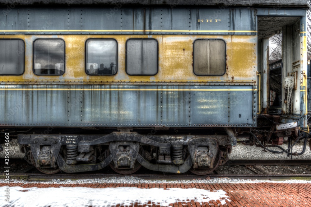 old train car rusted 
