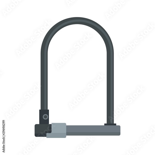Bike locker icon. Flat illustration of bike locker vector icon for web design