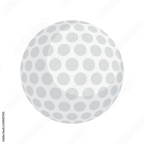 Golf ball icon. Flat illustration of golf ball vector icon for web design