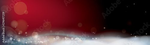 BANNIÈRE DÉCOR DE NOËL ROUGE