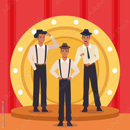 Jazz musicians band design