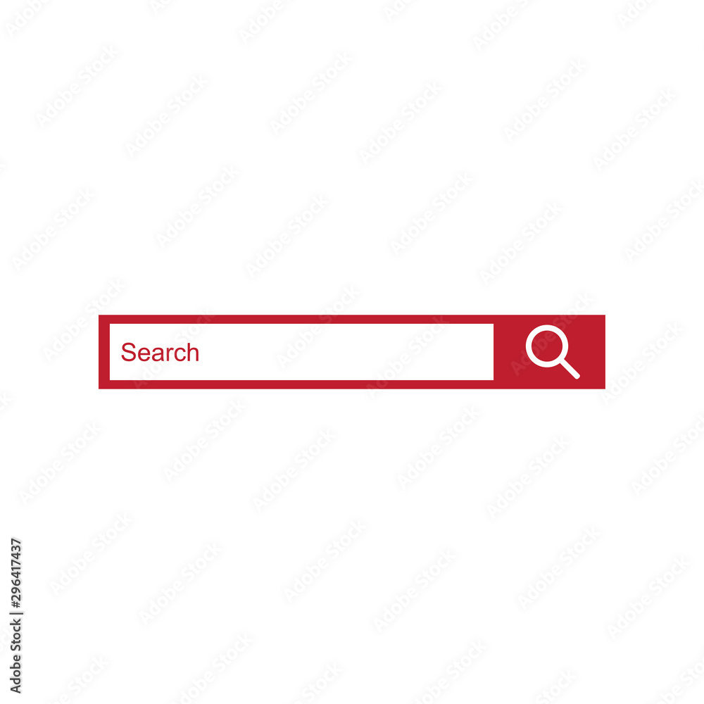 Set of search bars, flat web design elements Set of search bars, flat web design elements
