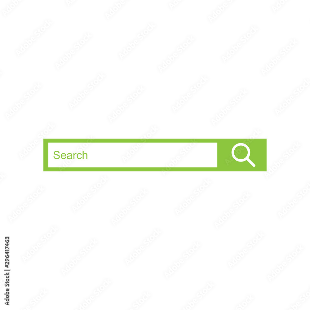 Set of search bars, flat web design elements Set of search bars, flat web design elements