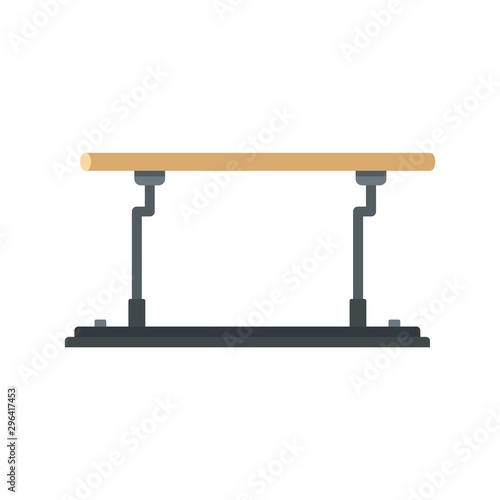 Parallel bars icon. Flat illustration of parallel bars vector icon for web design