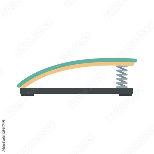 Jump board icon. Flat illustration of jump board vector icon for web design