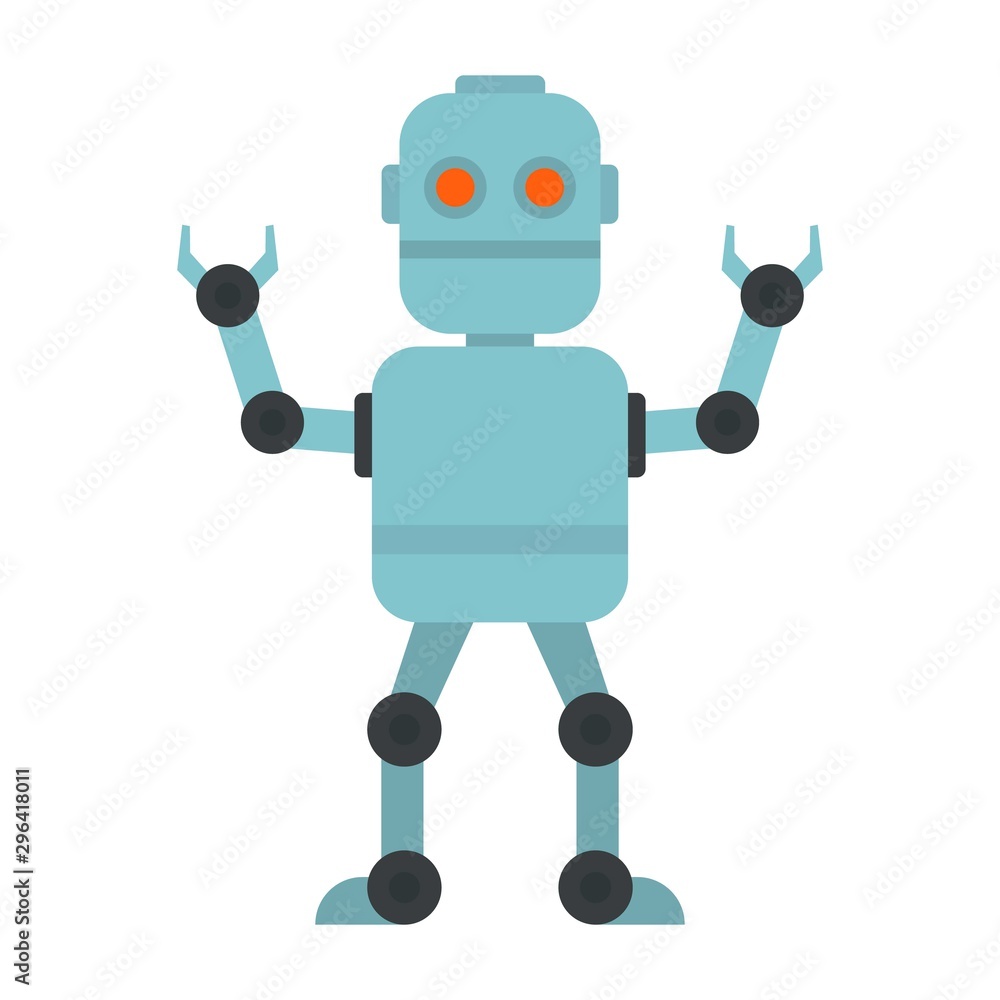 Cyber robot icon. Flat illustration of cyber robot vector icon for web design Cyber robot icon. Flat illustration of cyber robot vector icon for web design