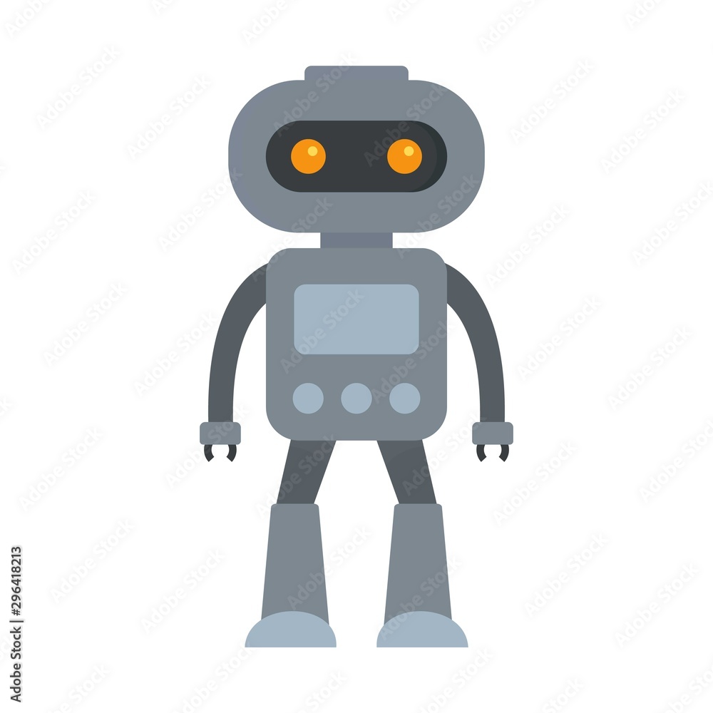 Alien robot icon. Flat illustration of alien robot vector icon for web design Alien robot icon. Flat illustration of alien robot vector icon for web design