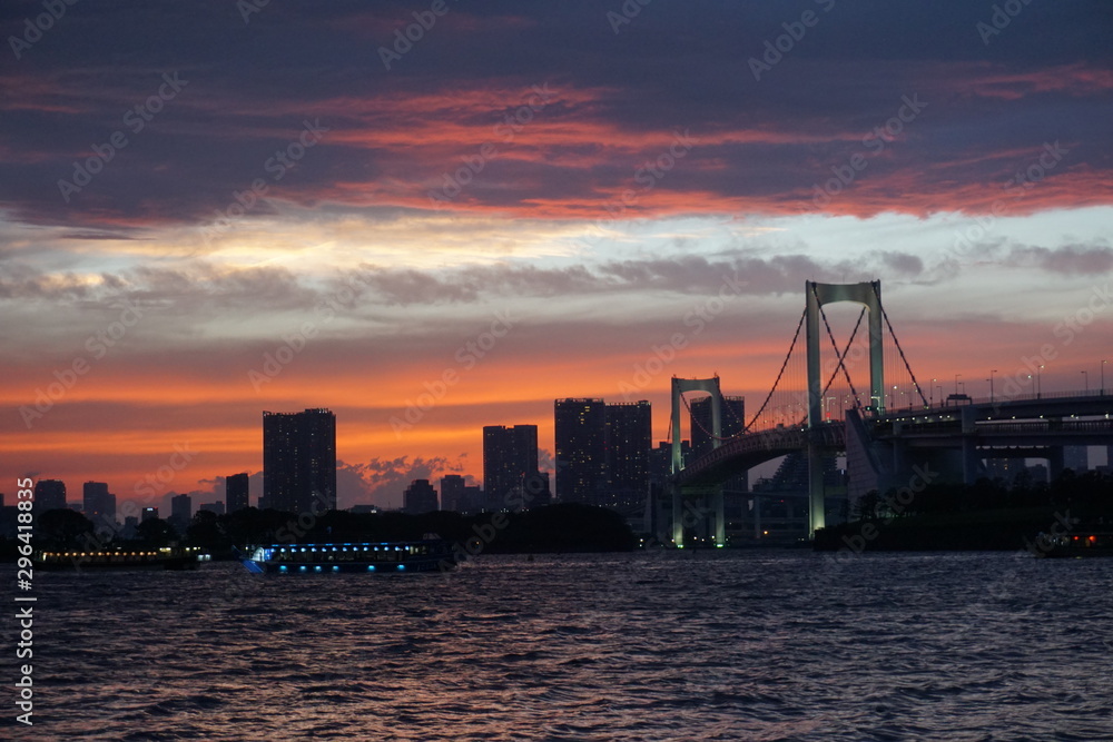 Tokyo Japan Rainbow Bridge Partyboot