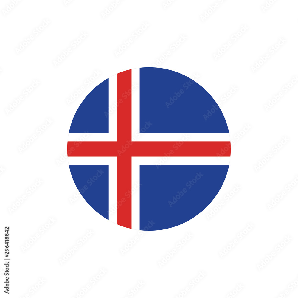 vector illustration of Iceland flag sign symbol vector illustration of Iceland flag sign symbol