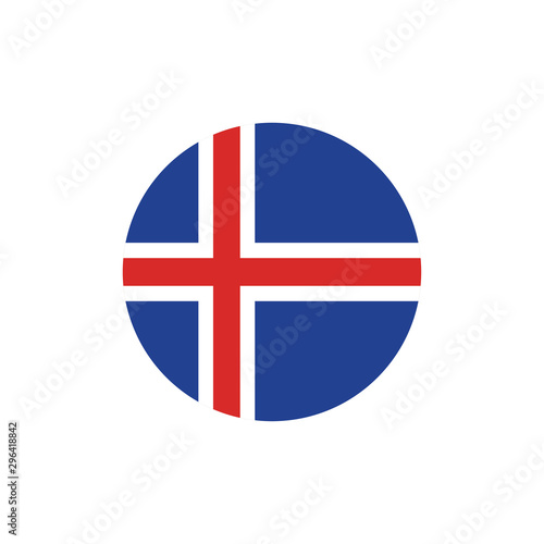 Free Download vector illustration of Iceland flag sign symbol - GFXLoad