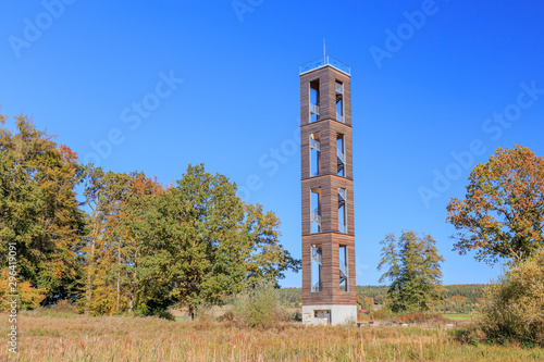 Aussichtsturm Bannwaldturm im Pfrunger Ried bei Ostrach in Oberschwaben photo