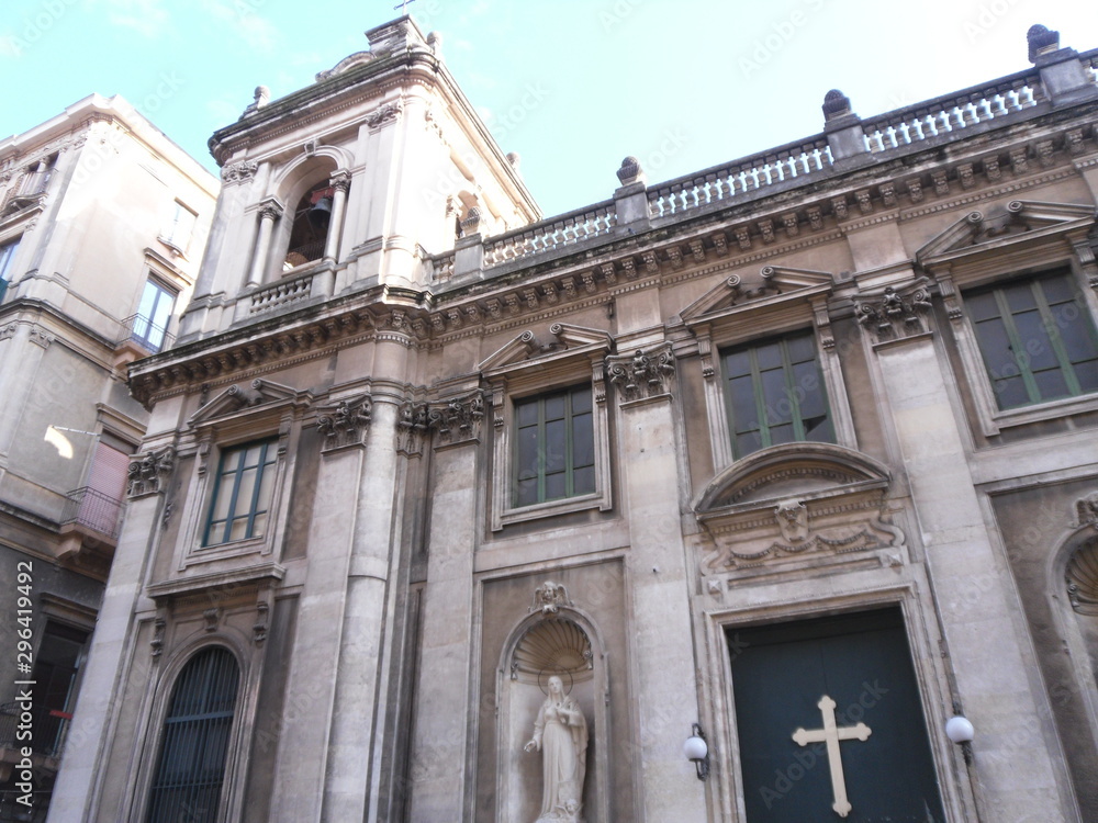 Obraz premium Catania is a beautiful city on Sicily island, Italy