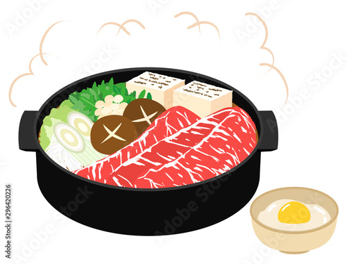 すき焼き2　卵付き