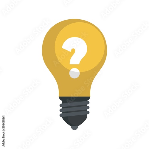 Bulb idea icon. Flat illustration of bulb idea vector icon for web design