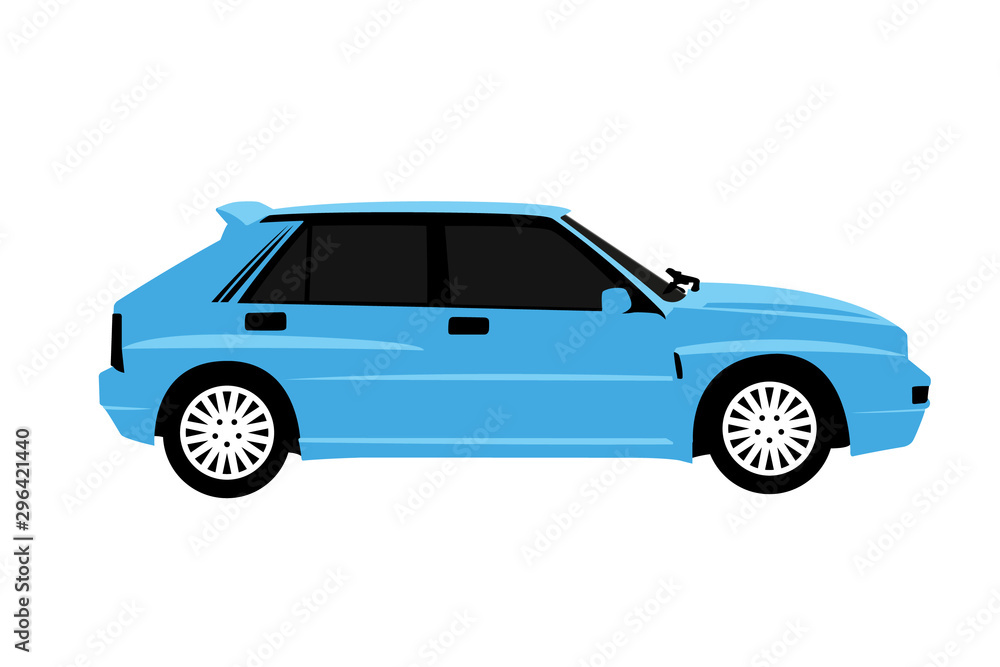 blue rally car realistic vector illustration isolated blue rally car realistic vector illustration isolated