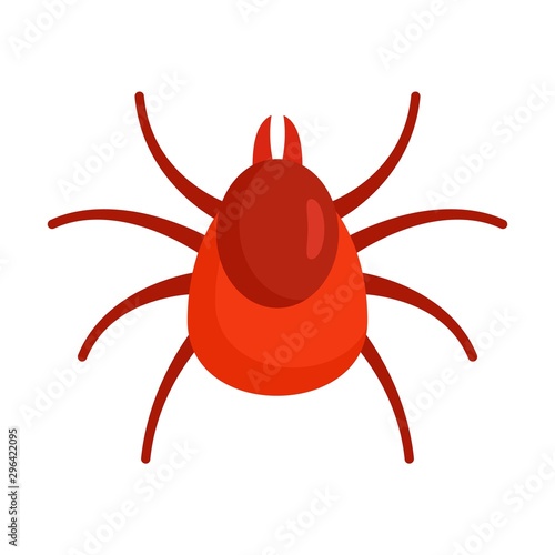 Insect mite icon. Flat illustration of insect mite vector icon for web design