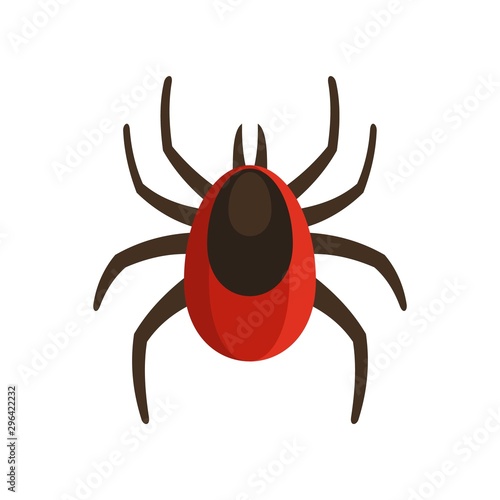 Infection mite icon. Flat illustration of infection mite vector icon for web design