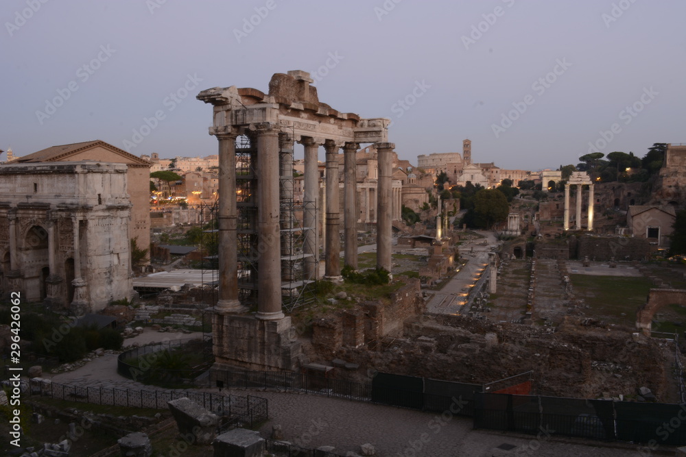 roman forum in rome italy
