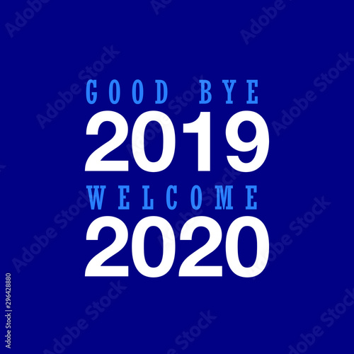 Happy New Year 2020 logo text design. Rat year. Cover of business diary for 2020 with wishes. Brochure design template, card, banner. Vector illustration. Colorfull Background