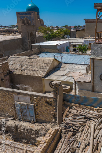 view over the old town of bukhara  uzbekistan