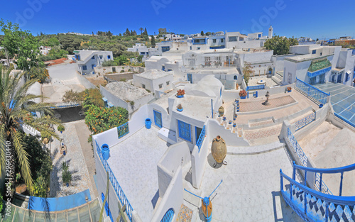 Sidi Bou Said - Białe miasteczko w pobliży stolicy Tunezji - Tunisu